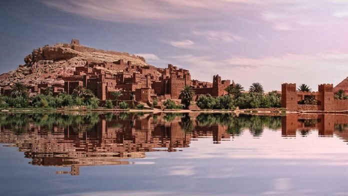 Kasbah Ait Ben hadou, desert sahara of Morocco